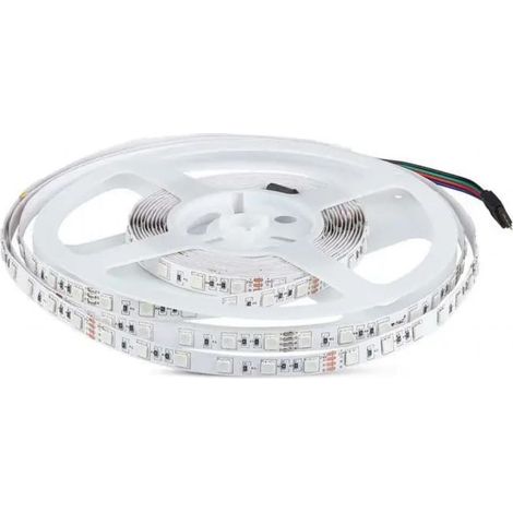 Led-streifen v-tac 212591 vt-5050-24v rgb ip20-5 meter