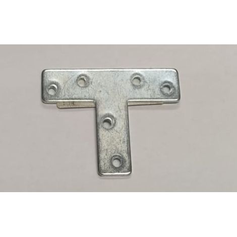 SQUADRETTE DI GIUNZIONE A T 70x52x16MM- SPESSORE 1,5MM - IN ACCIAIO ZINCATO