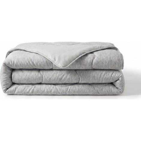 Couette rafraîchissante sans housse – Couette lavable – 140 x 220 cm – Anthracite (1/5)
