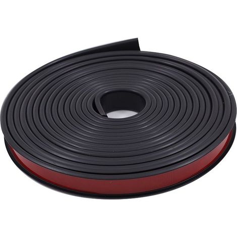 2M Noir Forme de U 25MM Bande de Chant en Melamne Adhesive,Pas de Thermocollant Chêne Chant Plan de Travail Bande de Garniture,Caoutchouc Souple TPE Placage Bois Couvre Chant pour Meubles (1/5)