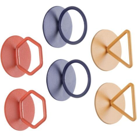6pcs Door Handle And Window Stick On Pull Knob For Furniture Cabinet Set (1/5)