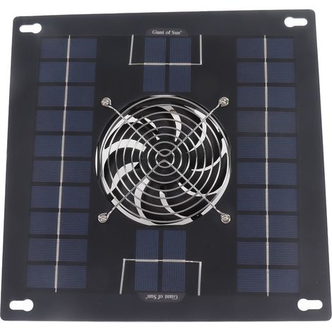Abluftventilator-Set mit monokristallinen Solarmodulen für Hühnerstall, Gewächshaus oder Unterstand (1/5)