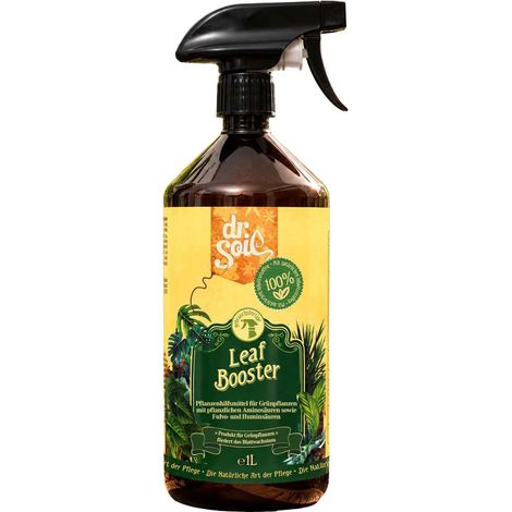 Dr.Soil LEAF BOOSTER, Natürlicher Regenerator für grüne Blätter, gebrauchsfertige Lösung mit 1 Liter Sprühflasche