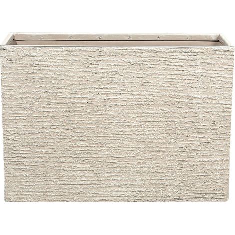 Blumenkübel EDESSA 80 cm Hellbeige