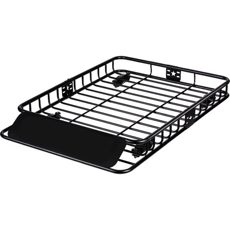 Porte-bagages de toit, 130,5 x 91,5 x 12,7 cm, avec sac étanche de 425 L, charge utile 90 kg, universel pour SUV et camion. (1/5)