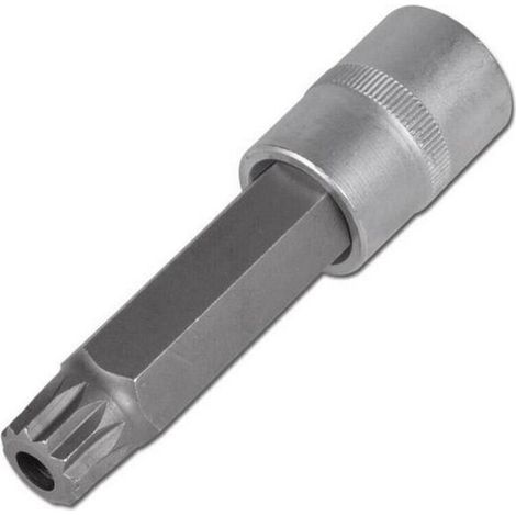 Embouts spline, xzn, multidents carre de 1/2 au detail - emboutscarr12 : xzn 18 long 100 percé