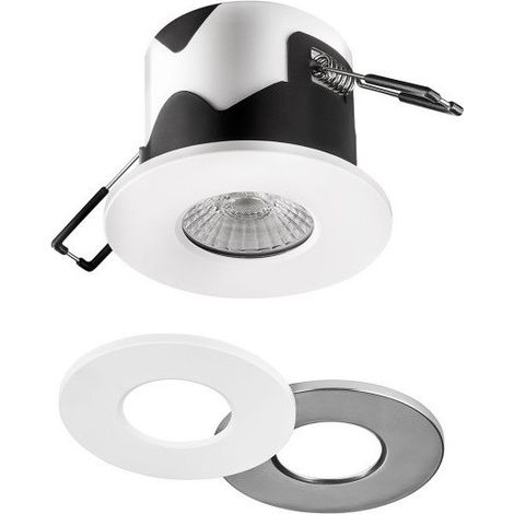 Spot encastré LED 6.5W BBC fixe Ø 85mm blanc 3CCT 3000-4000-6000K 580-610lm alim 230V dimmable 60° étanche IP65 IK06 STORM PRO (1/3)