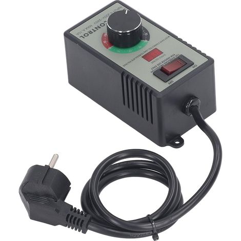 1 Contrôleur De Vitesse Électronique, Affichage Numérique LED, Régulateur Tension 220-240V 10A, Pour Ventilateurs Et Outils