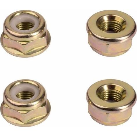 4pcs écrous De Lame DéBroussailleuse M10 X1.25, Ecrou à Filetage Inverse M10 Pas 125 Pour Débroussailleuses Et Coupe-Bordures, Ecrou Tete Debroussailleuse Accessoires (M10x1.25 4pcs) (1/5)