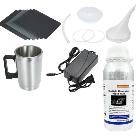 Kit de restauration de phares, formule polymère, application facile, Kit de réparation de phare (1/2)