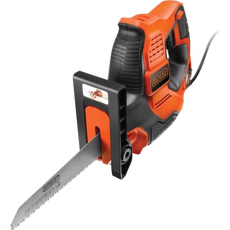 Black&Decker – Scie sauteuse 500W – Vitesse 2700 coups/min – Profondeur de coupe 23mm – Coffret avec 3 lames pour bois, plastique et métal - RS890K (1/10)