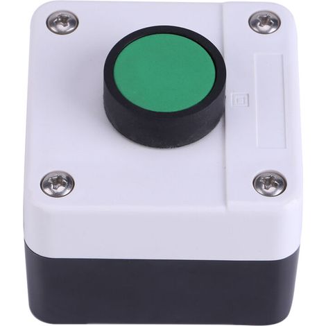 Bouton de déverrouillage de Portail, résistant aux intempéries, Vert, boîte de Commande à Bouton Poussoir pour ouvre-Portail