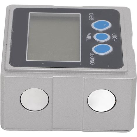 4x90° magnetische digitale Wasserwaage, elektronischer Winkelmesser, dreiseitiger magnetischer Neigungsmesser (1/5)