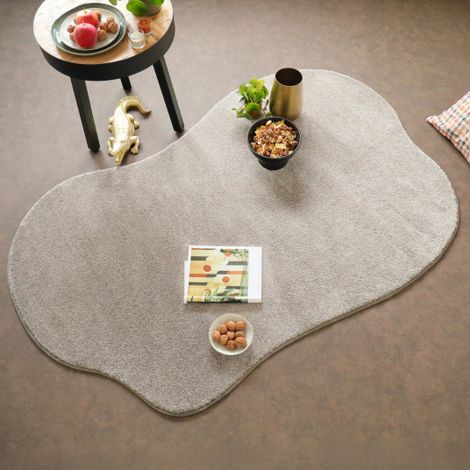 Tapis de forme organique - Influence - Grège clair - 120 x 180 cm (1/5)