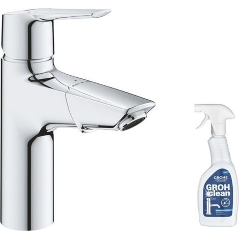 GROHE Quickfix Start 2021 Mezclador de lavabo con ducha + limpiador GrohClean