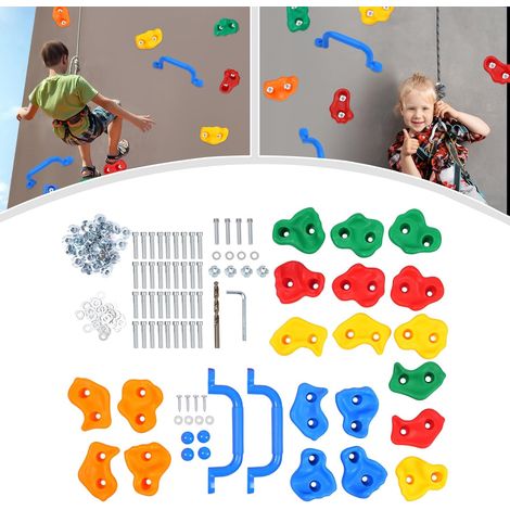 Klettersteine für Kinder, 20 Stück Kletterstützen, maximales Gewicht 90 kg, geeignet für Kinder unter 2 Jahren