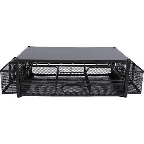 83-Capacity Coffee Capsule Holder with 2 Side Hanging Baskets and Smooth Sliding Drawers for Countertop and Coffee Station Organization (1/5)