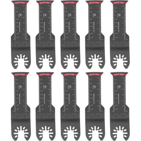 Jeffergarden Lames de scie oscillantes universelles (1,25 po, 31 mm), lot de 10, pour couper le métal, le bois et le plastique (1/5)