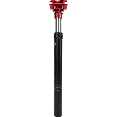 Tige de selle suspendue à amortissement hydraulique 27,2mm pour VTT, absorbeur de chocs KSP630-27.2x350mm noir et rouge