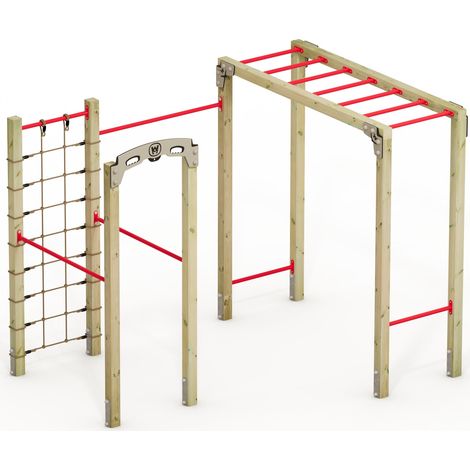 Wickey Sprossenwand Wickey FIT Base 820 - Outdoor-Sportgerät, Kraftstation, Fitnessstation, Sportgeräte für zuhause, Workout, Krafttraining, Gymtower, Fitnessturm, 5 Jahre Garantie auf Holz- und HDPE-