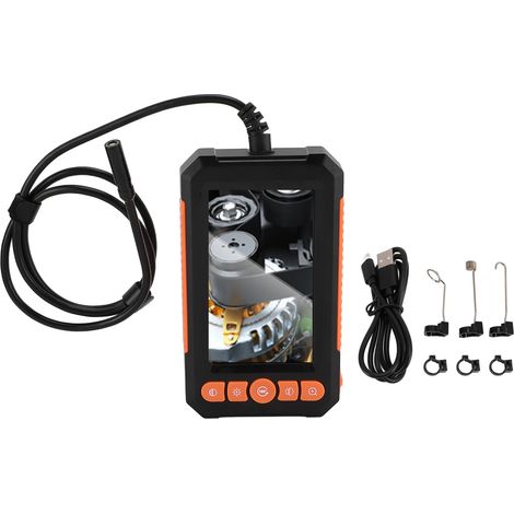 Caméra endoscopique industrielle avec écran LCD 4,3 pouces, caméra serpent 8 mm 1080p HD pour l'inspection des canalisations et des égouts, avec éclairage LED pour climatisation. (1/5)