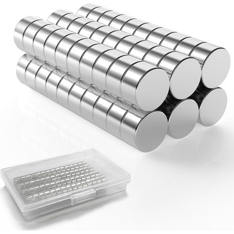 60PCS Petits Aimants de Réfrigérateur,Mini Aimant,Aimants Néodyme Puissants pour Réfrigérateur,Images,Bricolage,Carte,Tableau Blanc,Calendrier 5mmx3mm (1/5)