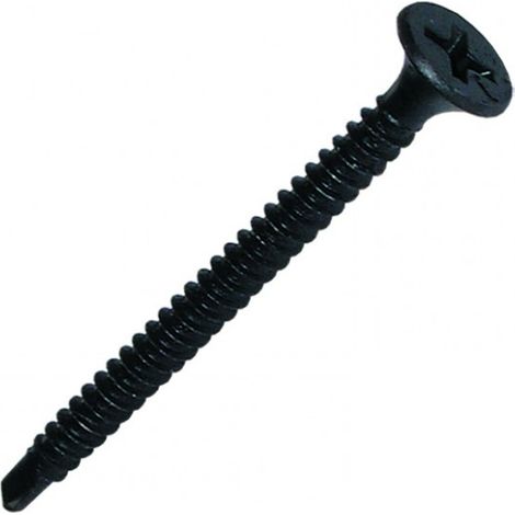 Scell-It – Vis à plaque de plâtre 500 pièces – Autoperceuses tête trompette 3.5 x 45 mm PTF35045 – Acier phosphaté pour fixation rapide - SC-PTF35045 (1/2)
