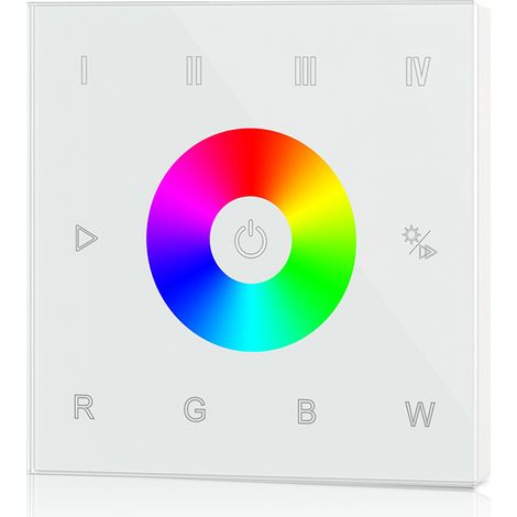 Contrôleur de panneau 86 boîtiers pour bande lumineuse RGB/RGBW T4