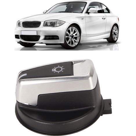 Bouton rotatif de commande de phares de voiture 61319169405, compatible avec BMW Série 1 E88 E82. (1/5)