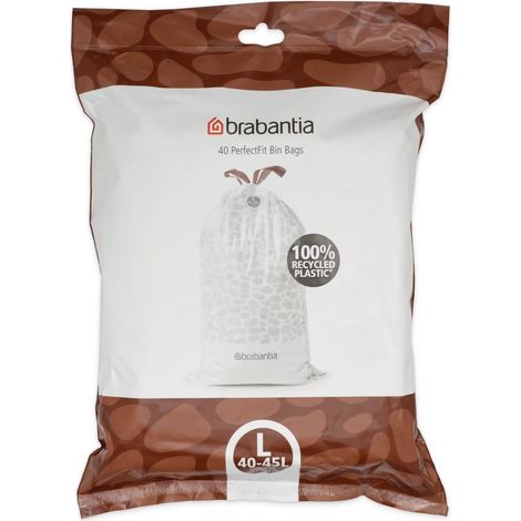 Brabantia Müllbeutel Spenderverpackung PerfectFit Beutel 40-45 L (L) 40Stk Müllbeutel