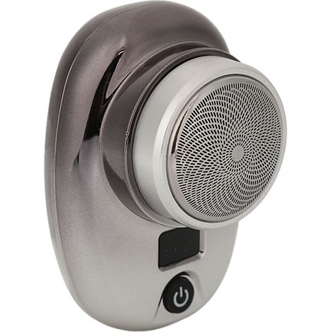 Tondeuse à barbe électrique sans fil, mini-USB rechargeable, écran LED, étanche, pour hommes, dégradé noir et argent (1/5)