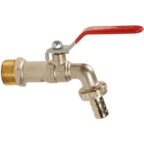 SPIDO – Robinet de Puisage à Vanne Sphérique – Filetage Entrée M 15/21 et Sortie M 20/27 – Diamètre 15 mm