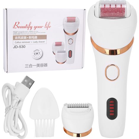 Rasoir Électrique Multifonction pour Pieds - Lime à Callosités et Épilateur Corporel (1/5)