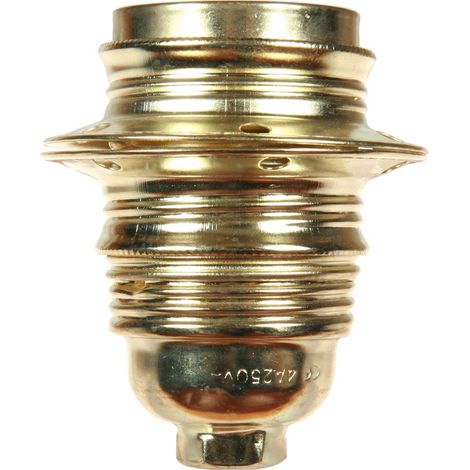 Douille E27 en laiton filetée – Compatible ampoules E27 – Installation sécurisée – Longue durée – Pour luminaires intérieurs (1/5)