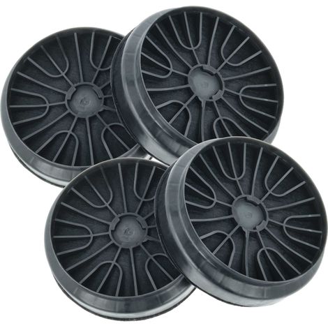 vhbw 4x filtro a carboni attivi compatibile con Neff Z51EIU1X1, Z5138X5 cappe aspiranti - 19 cm