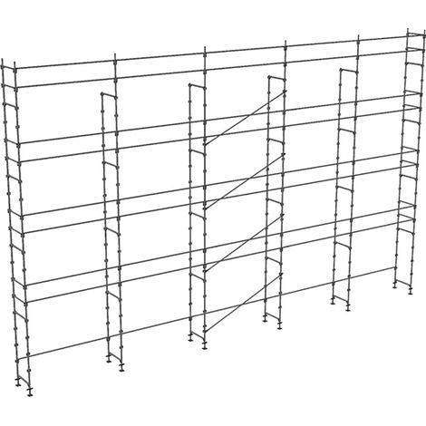 Ponteggio 160m² - Struttura sola + Aste - DUO160-S