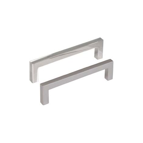 MANIGLIE PER MOBILI FISSE MOD.UN34 IN ZAMA- - interori mm.128 cromo opaco - 5 pezzi METALSTYLE