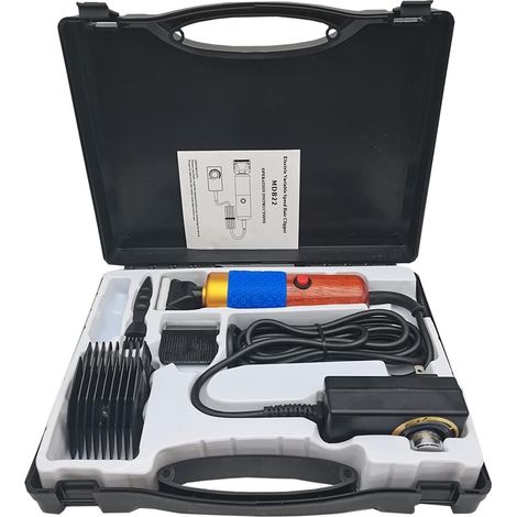 Tondeuse à Tapis électrique Professionnelle 200W Coupe Tapis Kit de Guide de Cisaillement Acrylique Vitesse à Faible Bruit réglable for Le tuftage de Tapis (1/5)
