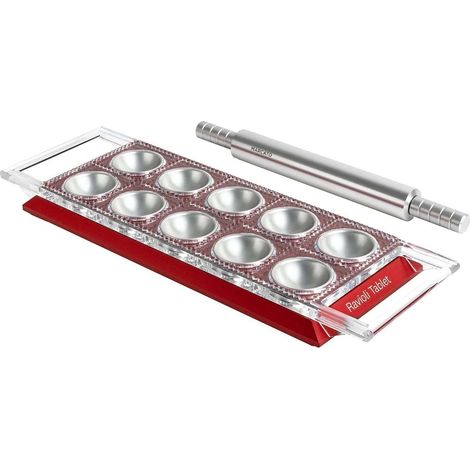 Accessoire cuisine marcato Ravioli Tablet rouge aluminium 34 cm