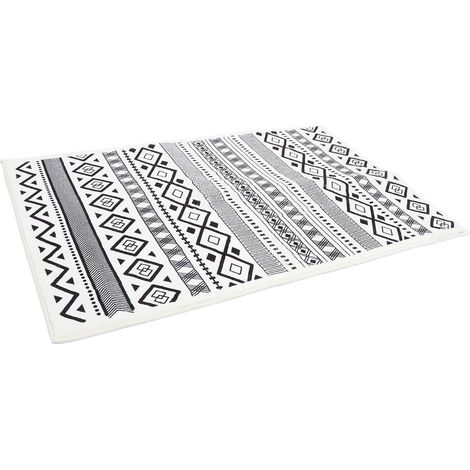 Tapis Extérieur De Style Géométrique Tapis De Sol pour Patio Et Terrasse Antidérapant Et Facile à Nettoyer (1/5)