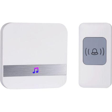 Sonnette sans fil émetteur récepteur bip d'urgence pour soignant 300m longue distance télécommande maison (1/5)