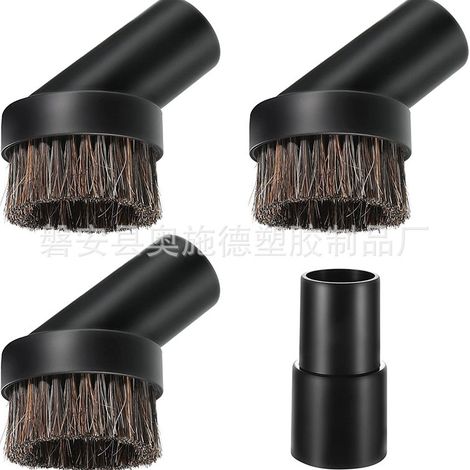 Kit d'accessoires pour aspirateur : brosse plate/brosse ronde/embout (diamètre intérieur 32 mm/35 mm)