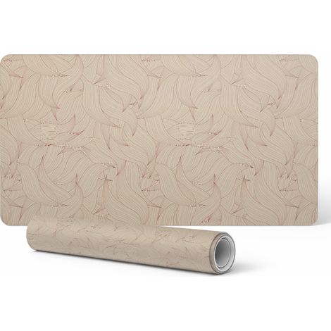 Tappetino protettivo moderno per tastiera con motivo a linee ondulate astratte, 90x45 cm. (1/5)