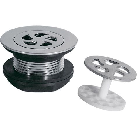 DESAGÜE PARA LAVADERO O SIMILAR TAPÓN: Ø 72 MM. CROMO