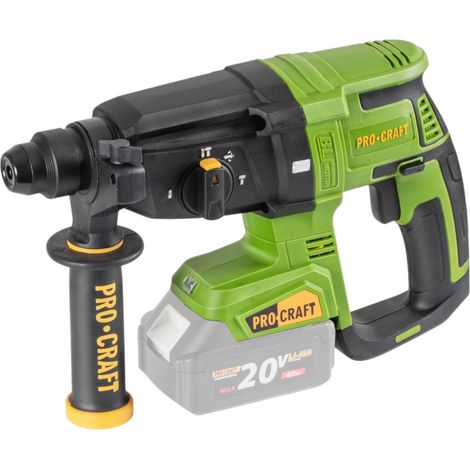 Procraft PHA40bb Akku Bohrhammer 20 V 2,6 J SDS plus Brushless Solo - ohne Akku, ohne Ladegerät