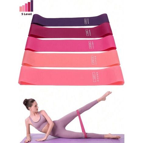 Mini-Ring-Widerstandsband – Heim-Yoga- und Fitnessgerät zum Dehnen von Beinen und Hüften, Trainingsgürtel für das Körpertraining, Lila, 13,6 kg (1/5)