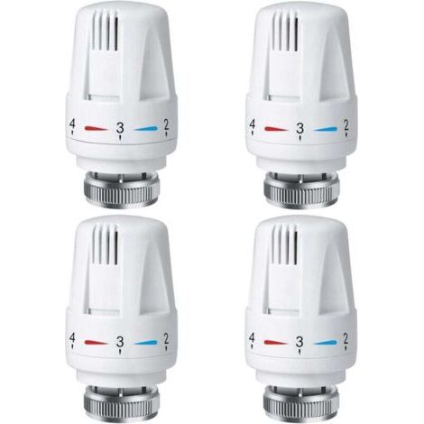 Tête thermostatique de radiateur PCS, tête de thermostat de radiateur TRV M30 x 1,5, vanne thermostatique de radiateur, vannes de radiateur de radiateur pour système de chauffage pour la mai (1/5)
