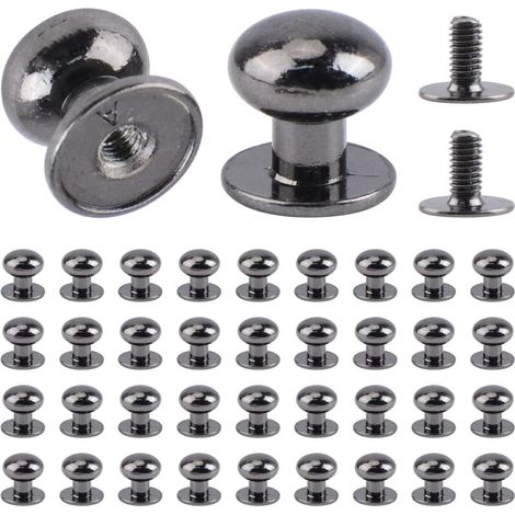 Mini-Rundgriffe aus schwarzem Metall für Schmuckkästchen – 36er-Pack, 20 mm Durchmesser, einfach anzubringen