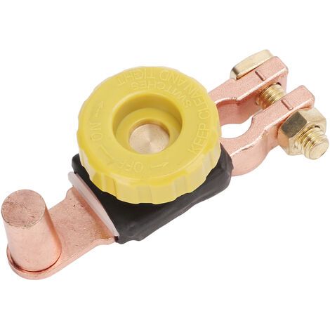Interruptor de desconexión de batería de latón, inoxidable, de alta resistencia, para automóviles, vehículos recreativos y vehículos todo terreno de 6V y 12V. (1/5)