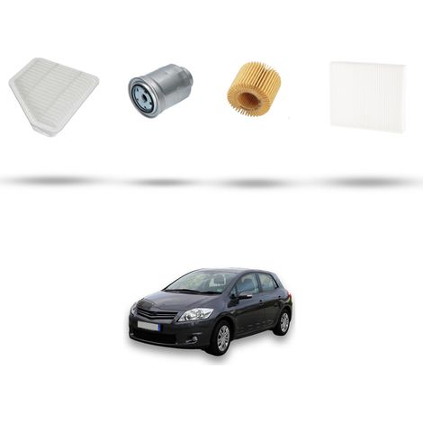 Kit tagliando 4 filtri compatibile con Toyota Auris I (E150) 1.4 D-4D 66kw Dal 2007 (1/5)